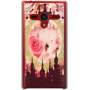 203SH-YCM2P0274-78 [SoftBank 203SH AQUOS PHONE Xx用 カバー 薔薇のお城]