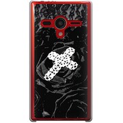 203SH-YCM2P0279-78 [SoftBank 203SH AQUOS PHONE Xx用 カバー 十字架と薔薇]