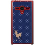 203SH-YCM2P0284-78 [SoftBank 203SH AQUOS PHONE Xx用 カバー DotReindeerブルー]