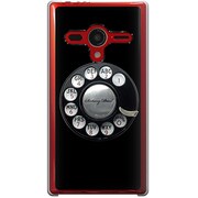 203SH-YCM2P0345-78 [SoftBank 203SH AQUOS PHONE Xx用 カバー 黒電話]