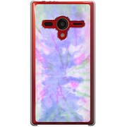 203SH-YCM2P0346-78 [SoftBank 203SH AQUOS PHONE Xx用 カバー タイダイパープル]