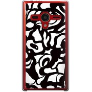 203SH-YCM2P0376-78 [SoftBank 203SH AQUOS PHONE Xx用 カバー モノクロームフラワー]
