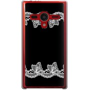 203SH-YCM2P0380-78 [SoftBank 203SH AQUOS PHONE Xx用 カバー レースバラフライ]