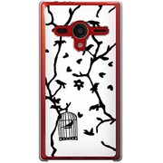 203SH-YCM2P0381-78 [SoftBank 203SH AQUOS PHONE Xx用 カバー バードエンドレス]