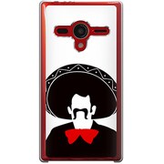 203SH-YCM2P0394-78 [SoftBank 203SH AQUOS PHONE Xx用 カバー セニョール＆レッドタイ]