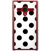203SH-YCM2P0396-78 [SoftBank 203SH AQUOS PHONE Xx用 カバー DotPatternクラシックBigホワイト]