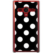 203SH-YCM2P0397-78 [SoftBank 203SH AQUOS PHONE Xx用 カバー DotPatternクラシックBigブラック]
