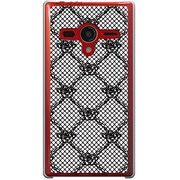 203SH-YCM2P0409-78 [SoftBank 203SH AQUOS PHONE Xx用 カバー ゴシックレース柄ブラック]