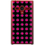 203SH-YCM2P0413-78 [SoftBank 203SH AQUOS PHONE Xx用 カバー ブラックグロメット＆ピンク]