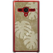 203SH-YCM2P0424-78 [SoftBank 203SH AQUOS PHONE Xx用 カバー クラシックモンステラ]