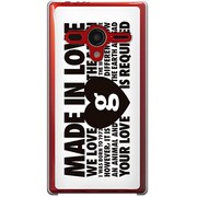 203SH-YCM2P0440-78 [SoftBank 203SH AQUOS PHONE Xx用 カバー MADEINLOVEmonodesign]