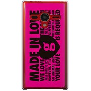 203SH-YCM2P0441-78 [SoftBank 203SH AQUOS PHONE Xx用 カバー MADEINLOVEpinkdesign]