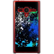 203SH-YCM2P0445-78 [SoftBank 203SH AQUOS PHONE Xx用 カバー SmashPaintGraphics-CoolBlue]