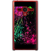203SH-YCM2P0447-78 [SoftBank 203SH AQUOS PHONE Xx用 カバー SmashPaintGraphics-HotPink]