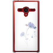 203SH-YCM2P0461-78 [SoftBank 203SH AQUOS PHONE Xx用 カバー フラワー＆バタフライ]