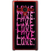 203SH-YCM2P0469-78 [SoftBank 203SH AQUOS PHONE Xx用 カバー LOVE.LOVE.LOVE.ThePink]