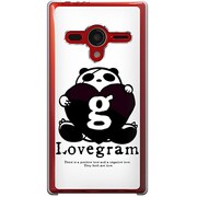 203SH-YCM2P0473-78 [SoftBank 203SH AQUOS PHONE Xx用 カバー Lovegram＆PandaLove]
