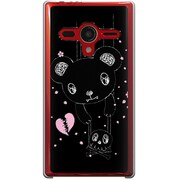 203SH-YCM2P0478-78 [SoftBank 203SH AQUOS PHONE Xx用 カバー メロイックベアサイコパス-D]