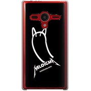 203SH-YCM2P0483-78 [SoftBank 203SH AQUOS PHONE Xx用 カバー メロイックベアサイコパス＆ギター-E]