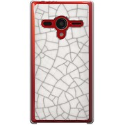 203SH-YCM2P0550-78 [SoftBank 203SH AQUOS PHONE Xx用 カバー  StoneCrackB]