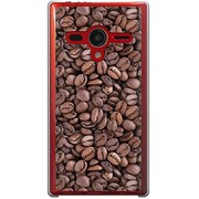 203SH-YCM2P0556-78 [SoftBank 203SH AQUOS PHONE Xx用 カバー  コーヒーパターン]