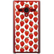 203SH-YCM2P0557-78 [SoftBank 203SH AQUOS PHONE Xx用 カバー  ストロベリーパターンホワイトプレート]
