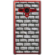 203SH-YCM2P0574-78 [SoftBank 203SH AQUOS PHONE Xx用 カバー  レンガパターンダーククラシックA]