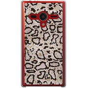 203SH-YCM2P0590-78 [SoftBank 203SH AQUOS PHONE Xx用 カバー  ヘビ柄マイアミビンテージ]