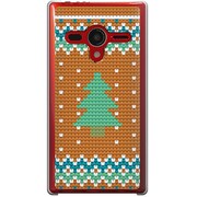 203SH-YCM2P0599-78 [SoftBank 203SH AQUOS PHONE Xx用 カバー  スウェーデンクリスマスグラフィックB]