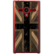 203SH-YCM2P0603-78 [SoftBank 203SH AQUOS PHONE Xx用 カバー  ユニオンジャックコレクショングレーカラーズ♯30エッジオレンジ]