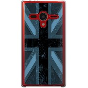 203SH-YCM2P0609-78 [SoftBank 203SH AQUOS PHONE Xx用 カバー  ユニオンジャックコレクショングレーカラーズ♯90ロンドンブルー]