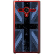 203SH-YCM2P0611-78 [SoftBank 203SH AQUOS PHONE Xx用 カバー  ユニオンジャックコレクショングレーカラーズ♯110ダークブルー]