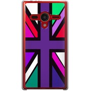 203SH-YCM2P0634-78 [SoftBank 203SH AQUOS PHONE Xx用 カバー  ユニオンジャックコレクションVibidカラーズ♯20リオグリーンミックス]