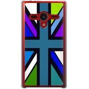 203SH-YCM2P0636-78 [SoftBank 203SH AQUOS PHONE Xx用 カバー  ユニオンジャックコレクションVibidカラーズ♯40リオミントランド]