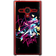 203SH-YCM2P0657-78 [SoftBank 203SH AQUOS PHONE Xx用 カバー  エレクトロニカREBELTHEREBEL]