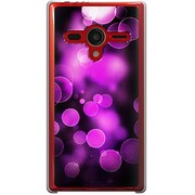 203SH-YCM2P0661-78 [SoftBank 203SH AQUOS PHONE Xx用 カバー  パール＆グラフィックスパープルピンク]