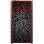 203SH-YCM2P0687-78 [SoftBank 203SH AQUOS PHONE Xx用 カバー  クラシックパターンデザインダークブラック]