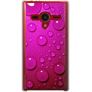 203SH-YCM2P0702-78 [SoftBank 203SH AQUOS PHONE Xx用 カバー  ウォーターパネルグラフィックピンク]