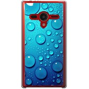 203SH-YCM2P0703-78 [SoftBank 203SH AQUOS PHONE Xx用 カバー  ウォーターパネルグラフィックブルー]