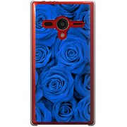 203SH-YCM2P0716-78 [SoftBank 203SH AQUOS PHONE Xx用 カバー  ザ・ローズブルー]