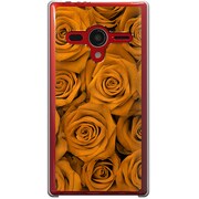 203SH-YCM2P0718-78 [SoftBank 203SH AQUOS PHONE Xx用 カバー  ザ・ローズオレンジ]