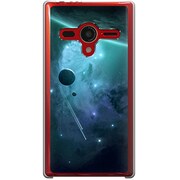203SH-YCM2P0729-78 [SoftBank 203SH AQUOS PHONE Xx用 カバー  宇宙の神秘]