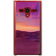 203SH-YCM2P0736-78 [SoftBank 203SH AQUOS PHONE Xx用 カバー  PictureCollections紫の砂漠]
