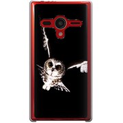 203SH-YCM2P0737-78 [SoftBank 203SH AQUOS PHONE Xx用 カバー  PictureCollectionsフクロウの眼]