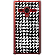 203SH-YCM2P0746-78 [SoftBank 203SH AQUOS PHONE Xx用 カバー  千鳥格子デザインドットB]