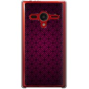 203SH-YCM2P0759-78 [SoftBank 203SH AQUOS PHONE Xx用 カバー  クラシックパターンデザインクイーンマゼンタ]
