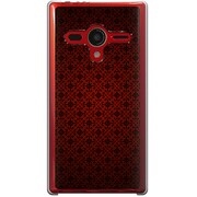 203SH-YCM2P0760-78 [SoftBank 203SH AQUOS PHONE Xx用 カバー  クラシックパターンデザインクイーンレッド]