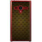 203SH-YCM2P0761-78 [SoftBank 203SH AQUOS PHONE Xx用 カバー  クラシックパターンデザインクイーンゴールド]