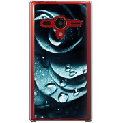 203SH-YCM2P0768-78 [SoftBank 203SH AQUOS PHONE Xx用 カバー  ウォーターローズクラシックデザイングリーン]