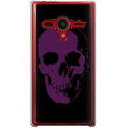 203SH-YCM2P0778-78 [SoftBank 203SH AQUOS PHONE Xx用 カバー  SkullBullittB]